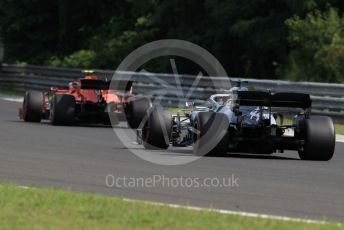 World © Octane Photographic Ltd. Formula 1 – Hungarian GP - Qualifying. Mercedes AMG Petronas Motorsport AMG F1 W10 EQ Power+ - Lewis Hamilton and Scuderia Ferrari SF90 – Charles Leclerc. Hungaroring, Budapest, Hungary. Saturday 3rd August 2019.