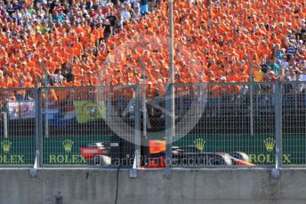 World © Octane Photographic Ltd. Formula 1 – Hungarian GP - Podium. Aston Martin Red Bull Racing RB15 – Max Verstappen fans. Hungaroring, Budapest, Hungary. Sunday 4th August 2019.