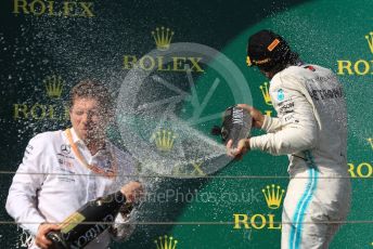 World © Octane Photographic Ltd. Formula 1 – Hungarian GP - Podium. Mercedes AMG Petronas Motorsport AMG F1 W10 EQ Power+ - Lewis Hamilton. Hungaroring, Budapest, Hungary. Sunday 4th August 2019.