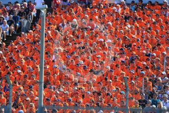 World © Octane Photographic Ltd. Formula 1 – Hungarian GP - Podium. Aston Martin Red Bull Racing RB15 – Max Verstappen fans. Hungaroring, Budapest, Hungary. Sunday 4th August 2019.