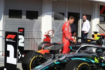 World © Octane Photographic Ltd. Formula 1 – Hungarian GP - Parc Ferme. Scuderia Ferrari SF90 – Sebastian Vettel. Hungaroring, Budapest, Hungary. Sunday 4th August 2019.