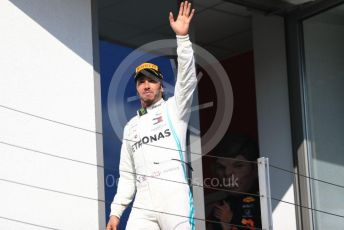 World © Octane Photographic Ltd. Formula 1 – Hungarian GP - Podium. Mercedes AMG Petronas Motorsport AMG F1 W10 EQ Power+ - Lewis Hamilton. Hungaroring, Budapest, Hungary. Sunday 4th August 2019.
