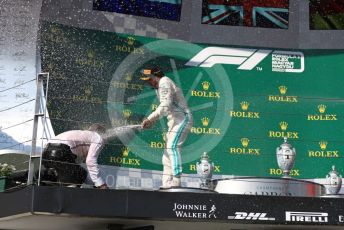 World © Octane Photographic Ltd. Formula 1 – Hungarian GP - Podium. Mercedes AMG Petronas Motorsport AMG F1 W10 EQ Power+ - Lewis Hamilton. Hungaroring, Budapest, Hungary. Sunday 4th August 2019.