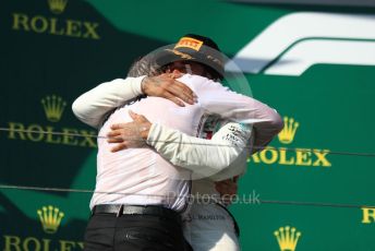 World © Octane Photographic Ltd. Formula 1 – Hungarian GP - Podium. Mercedes AMG Petronas Motorsport AMG F1 W10 EQ Power+ - Lewis Hamilton. Hungaroring, Budapest, Hungary. Sunday 4th August 2019.