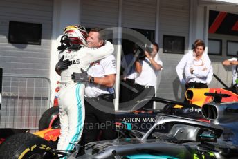 World © Octane Photographic Ltd. Formula 1 – Hungarian GP - Parc Ferme. Mercedes AMG Petronas Motorsport AMG F1 W10 EQ Power+ - Lewis Hamilton. Hungaroring, Budapest, Hungary. Sunday 4th August 2019.