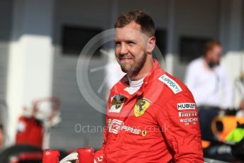 World © Octane Photographic Ltd. Formula 1 – Hungarian GP - Parc Ferme. Scuderia Ferrari SF90 – Sebastian Vettel. Hungaroring, Budapest, Hungary. Sunday 4th August 2019.
