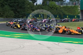 World © Octane Photographic Ltd. FIA Formula 2 (F2) – Hungarian GP - Race 1. Campos Racing - Jack Aitken in the pack. Hungaroring, Budapest, Hungary. Saturday 3rd August 2019.