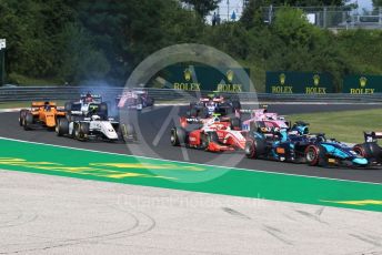World © Octane Photographic Ltd. FIA Formula 2 (F2) – Hungarian GP - Race 1. DAMS - Sergio Sette Camara in the midfield pack. Hungaroring, Budapest, Hungary. Saturday 3rd August 2019.
