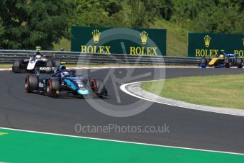 World © Octane Photographic Ltd. FIA Formula 2 (F2) – Hungarian GP - Race 1. DAMS - Nicholas Latifi and ART Grand Prix - Nyck de Vries. Hungaroring, Budapest, Hungary. Saturday 3rd August 2019.