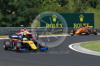 World © Octane Photographic Ltd. FIA Formula 2 (F2) – Hungarian GP - Race 1. Virtuosi Racing - Luca Ghiotto, Prema Racing – Mick Schumacher and Campos Racing - Jack Aitken. Hungaroring, Budapest, Hungary. Saturday 3rd August 2019.