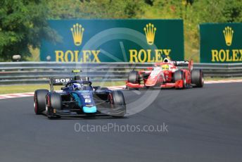 World © Octane Photographic Ltd. FIA Formula 2 (F2) – Hungarian GP - Race 1. DAMS - Nicholas Latifi and Prema Racing – Mick Schumacher. Hungaroring, Budapest, Hungary. Saturday 3rd August 2019.