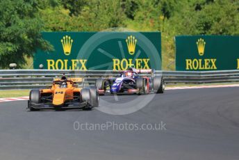 World © Octane Photographic Ltd. FIA Formula 2 (F2) – Hungarian GP - Race 1. Campos Racing – Arjin Maini and Trident - Ralph Boschung. Hungaroring, Budapest, Hungary. Saturday 3rd August 2019.