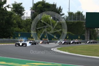World © Octane Photographic Ltd. FIA Formula 3 (F3) – Hungarian GP – Race 1. ART Grand Prix - Christian Lundgaard and Max Fewtrell. Hungaroring, Budapest, Hungary. Saturday 3rd August 2019.