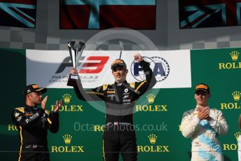 World © Octane Photographic Ltd. FIA Formula 3 (F3) – Hungarian GP – Race 1. ART Grand Prix - Christian Lundgaard and Max Fewtrell and HWA Racelab - Jake Hughes. Hungaroring, Budapest, Hungary. Saturday 3rd August 2019.