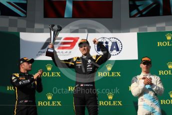 World © Octane Photographic Ltd. FIA Formula 3 (F3) – Hungarian GP – Race 1. ART Grand Prix - Christian Lundgaard and Max Fewtrell and HWA Racelab - Jake Hughes. Hungaroring, Budapest, Hungary. Saturday 3rd August 2019.