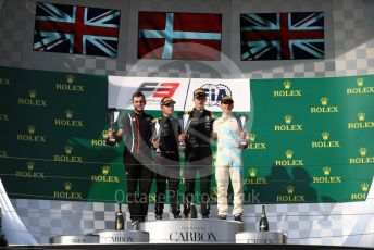 World © Octane Photographic Ltd. FIA Formula 3 (F3) – Hungarian GP – Race 1. ART Grand Prix - Christian Lundgaard and Max Fewtrell and HWA Racelab - Jake Hughes. Hungaroring, Budapest, Hungary. Saturday 3rd August 2019.