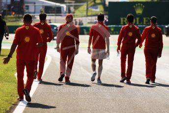 World © Octane Photographic Ltd. Formula 1 – Hungarian GP - Trackwalk. Scuderia Ferrari SF90 – Charles Leclerc. Hungaroring, Budapest, Hungary. Thursday 1st August 2019.
