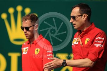 World © Octane Photographic Ltd. Formula 1 – Hungarian GP - Trackwalk. Scuderia Ferrari SF90 – Sebastian Vettel. Hungaroring, Budapest, Hungary. Thursday 1st August 2019.
