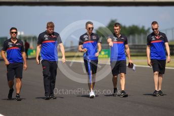 World © Octane Photographic Ltd. Formula 1 – Hungarian GP - Trackwalk. Scuderia Toro Rosso STR14 – Alexander Albon. Hungaroring, Budapest, Hungary. Thursday 1st August 2019.