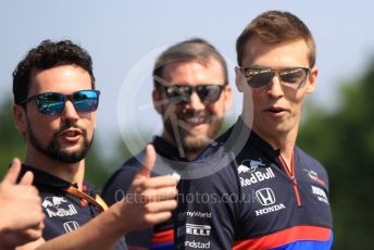 World © Octane Photographic Ltd. Formula 1 – Hungarian GP - Trackwalk. Scuderia Toro Rosso STR14 – Daniil Kvyat. Hungaroring, Budapest, Hungary. Thursday 1st August 2019.
