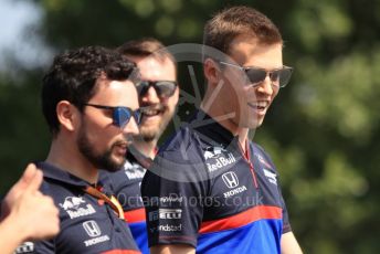 World © Octane Photographic Ltd. Formula 1 – Hungarian GP - Trackwalk. Scuderia Toro Rosso STR14 – Daniil Kvyat. Hungaroring, Budapest, Hungary. Thursday 1st August 2019.