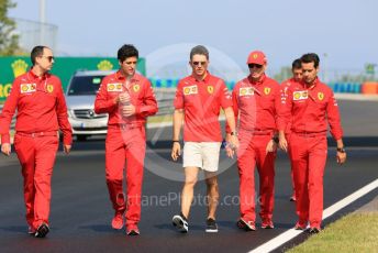 World © Octane Photographic Ltd. Formula 1 – Hungarian GP - Trackwalk. Scuderia Ferrari SF90 – Charles Leclerc. Hungaroring, Budapest, Hungary. Thursday 1st August 2019.