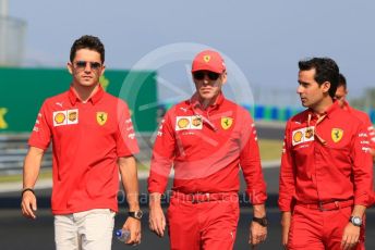World © Octane Photographic Ltd. Formula 1 – Hungarian GP - Trackwalk. Scuderia Ferrari SF90 – Charles Leclerc. Hungaroring, Budapest, Hungary. Thursday 1st August 2019.