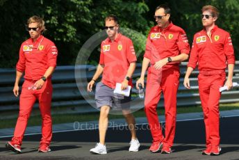 World © Octane Photographic Ltd. Formula 1 – Hungarian GP - Trackwalk. Scuderia Ferrari SF90 – Sebastian Vettel. Hungaroring, Budapest, Hungary. Thursday 1st August 2019.