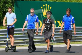 World © Octane Photographic Ltd. FIA Formula 2 (F2) – Hungarian GP - Trackwalk. Carlin - Louis Deletraz and Nobuharu Matsushita. Hungaroring, Budapest, Hungary. Thursday 1st August 2019