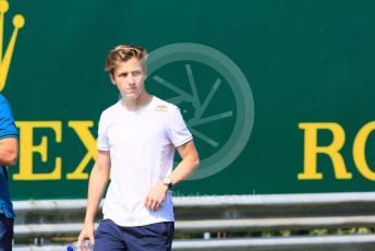 World © Octane Photographic Ltd. FIA Formula 3 (F3) – Hungarian GP – Trackwalk. MP Motorsport - Liam Lawson. Hungaroring, Budapest, Hungary. Thursday 1st August 2019.
