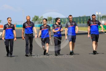 World © Octane Photographic Ltd. Formula 1 – Hungarian GP - Trackwalk. Scuderia Toro Rosso STR14 – Daniil Kvyat. Hungaroring, Budapest, Hungary. Thursday 1st August 2019.