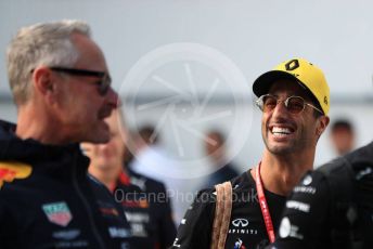 World © Octane Photographic Ltd. Formula 1 – Hungarian GP - Paddock. Renault Sport F1 Team RS19 – Daniel Ricciardo. Hungaroring, Budapest, Hungary. Saturday 3rd August 2019.