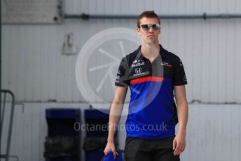 World © Octane Photographic Ltd. Formula 1 – Hungarian GP - Paddock. Scuderia Toro Rosso STR14 – Daniil Kvyat. Hungaroring, Budapest, Hungary. Saturday 3rd August 2019.