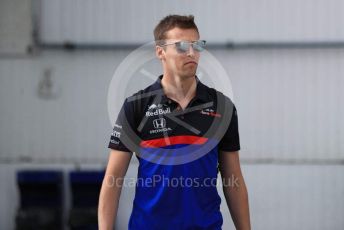 World © Octane Photographic Ltd. Formula 1 – Hungarian GP - Paddock. Scuderia Toro Rosso STR14 – Daniil Kvyat. Hungaroring, Budapest, Hungary. Saturday 3rd August 2019.