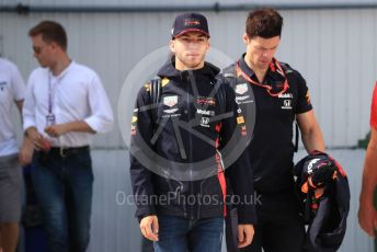 World © Octane Photographic Ltd. Formula 1 – Hungarian GP - Paddock. Aston Martin Red Bull Racing RB15 – Pierre Gasly. Hungaroring, Budapest, Hungary. Saturday 3rd August 2019.