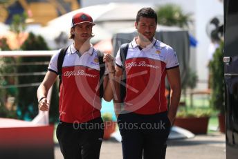 World © Octane Photographic Ltd. Formula 1 – Hungarian GP - Paddock. Alfa Romeo Racing C38 – Antonio Giovinazzi. Hungaroring, Budapest, Hungary. Saturday 3rd August 2019.