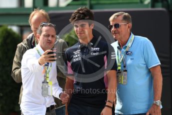 World © Octane Photographic Ltd. Formula 1 – Hungarian GP - Paddock. SportPesa Racing Point RP19 – Lance Stroll. Hungaroring, Budapest, Hungary. Saturday 3rd August 2019.
