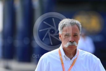 World © Octane Photographic Ltd. Formula 1 - Hungarian GP - Paddock. Chase Carey - Chief Executive Officer of the Formula One Group. Hungaroring, Budapest, Hungary. Saturday 3rd August 2019.