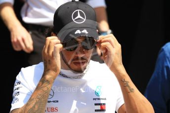 World © Octane Photographic Ltd. Formula 1 – Hungarian GP - Paddock. Mercedes AMG Petronas Motorsport AMG F1 W10 EQ Power+ - Lewis Hamilton. Hungaroring, Budapest, Hungary. Sunday 4th August 2019.
