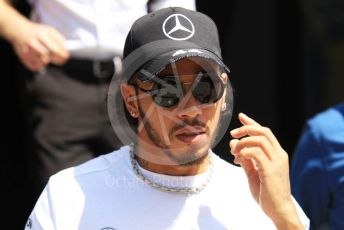 World © Octane Photographic Ltd. Formula 1 – Hungarian GP - Paddock. Mercedes AMG Petronas Motorsport AMG F1 W10 EQ Power+ - Lewis Hamilton. Hungaroring, Budapest, Hungary. Sunday 4th August 2019.