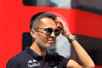 World © Octane Photographic Ltd. Formula 1 – Hungarian GP - Paddock. Scuderia Toro Rosso STR14 – Alexander Albon. Hungaroring, Budapest, Hungary. Sunday 4th August 2019.