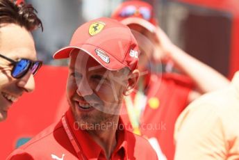 World © Octane Photographic Ltd. Formula 1 – Hungarian GP - Paddock. Scuderia Ferrari SF90 – Sebastian Vettel. Hungaroring, Budapest, Hungary. Sunday 4th August 2019.