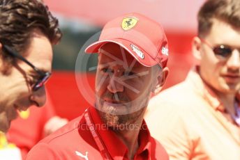 World © Octane Photographic Ltd. Formula 1 – Hungarian GP - Paddock. Scuderia Ferrari SF90 – Sebastian Vettel. Hungaroring, Budapest, Hungary. Sunday 4th August 2019.