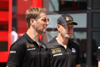 World © Octane Photographic Ltd. Formula 1 – Hungarian GP - Paddock. Rich Energy Haas F1 Team VF19 – Kevin Magnussen and Romain Grosjean. Hungaroring, Budapest, Hungary. Sunday 4th August 2019.