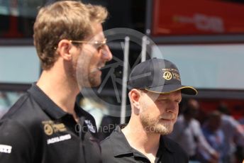 World © Octane Photographic Ltd. Formula 1 – Hungarian GP - Paddock. Rich Energy Haas F1 Team VF19 – Romain Grosjean and Kevin Magnussen. Hungaroring, Budapest, Hungary. Sunday 4th August 2019.