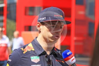 World © Octane Photographic Ltd. Formula 1 – Hungarian GP - Paddock. Aston Martin Red Bull Racing RB15 – Max Verstappen. Hungaroring, Budapest, Hungary. Sunday 4th August 2019.