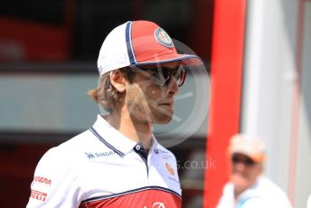 World © Octane Photographic Ltd. Formula 1 – Hungarian GP - Paddock. Alfa Romeo Racing C38 – Antonio Giovinazzi. Hungaroring, Budapest, Hungary. Sunday 4th August 2019.