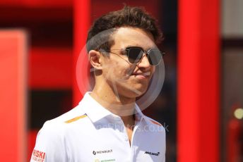 World © Octane Photographic Ltd. Formula 1 – Hungarian GP - Paddock. McLaren MCL34 – Lando Norris. Hungaroring, Budapest, Hungary. Sunday 4th August 2019.