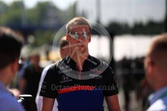 World © Octane Photographic Ltd. Formula 1 – Hungarian GP - Paddock. Scuderia Toro Rosso STR14 – Daniil Kvyat. Hungaroring, Budapest, Hungary. Sunday 4th August 2019.