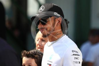 World © Octane Photographic Ltd. Formula 1 – Hungarian GP - Paddock. Mercedes AMG Petronas Motorsport AMG F1 W10 EQ Power+ - Lewis Hamilton. Hungaroring, Budapest, Hungary. Sunday 4th August 2019.
